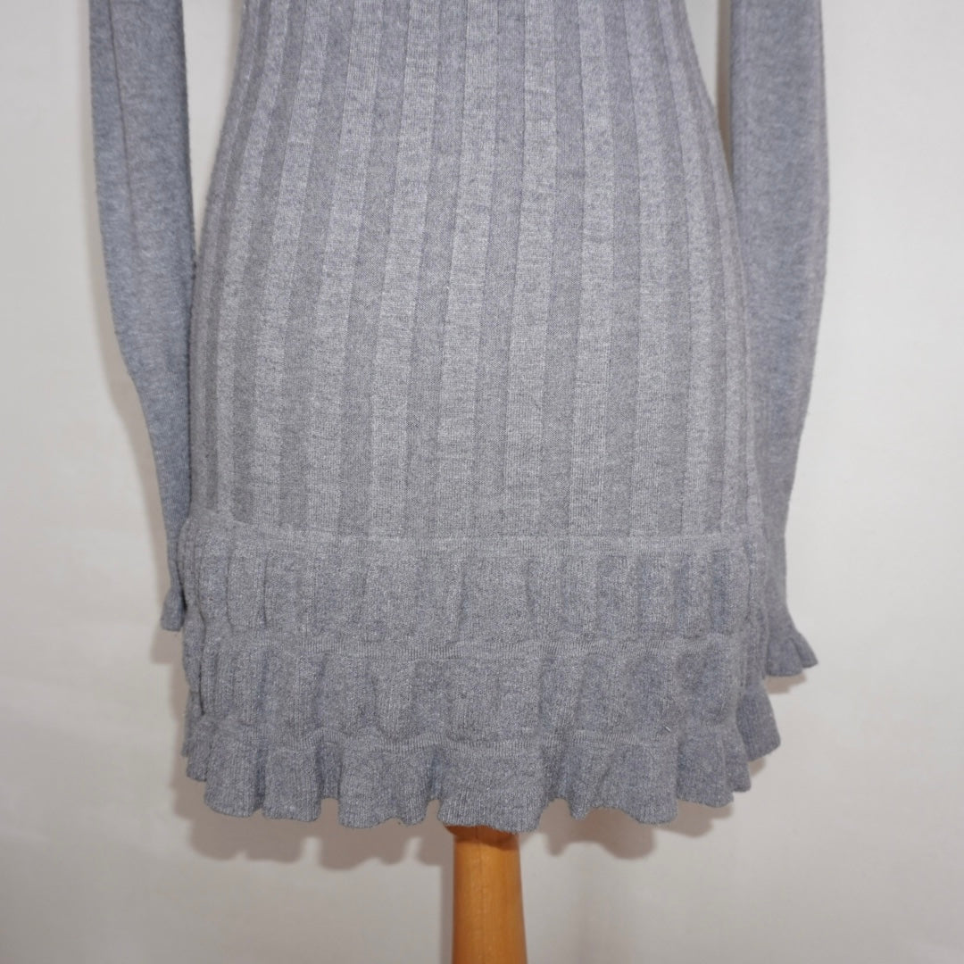 Knit Ruffle Dress (S)