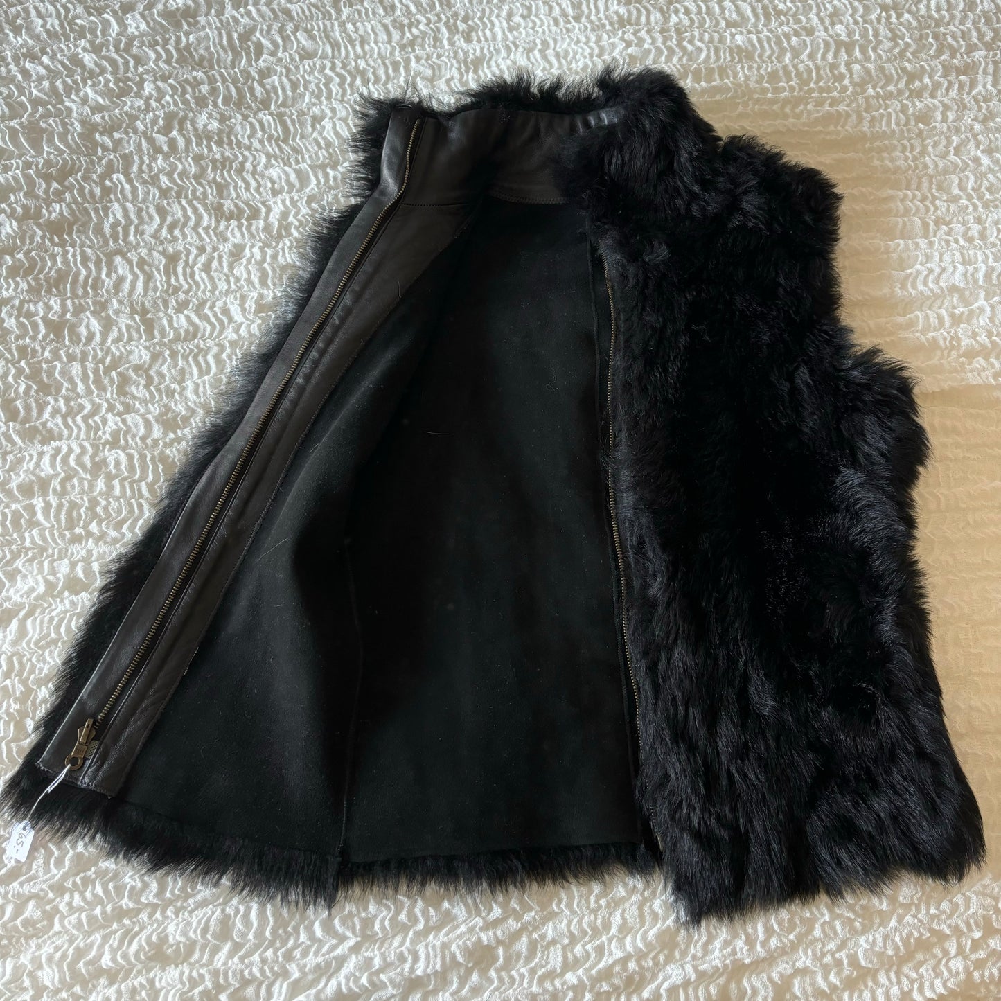 Black Fur Vest (XS)