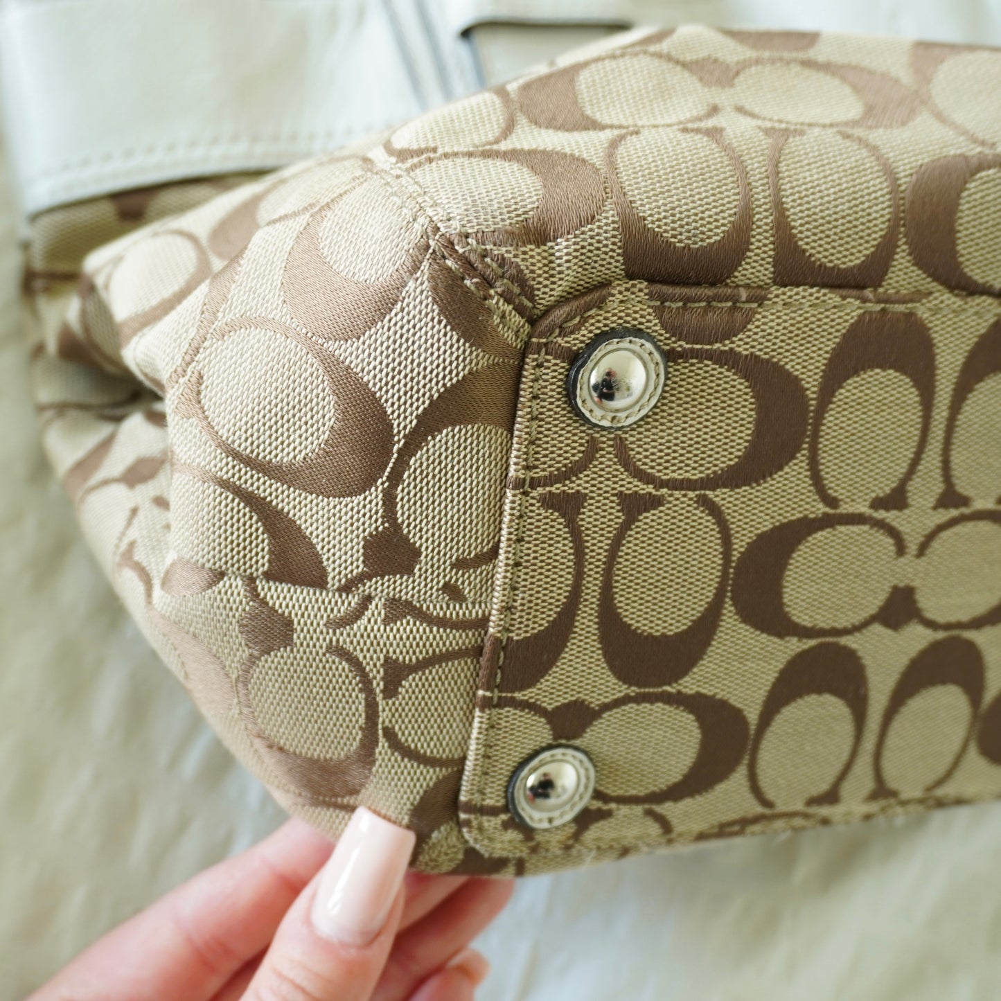 Coach Monogram Tote Purse