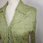 Pleated Ruffle Blouse (L)