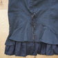 Pinstripe Ruffle Skirt (XS)