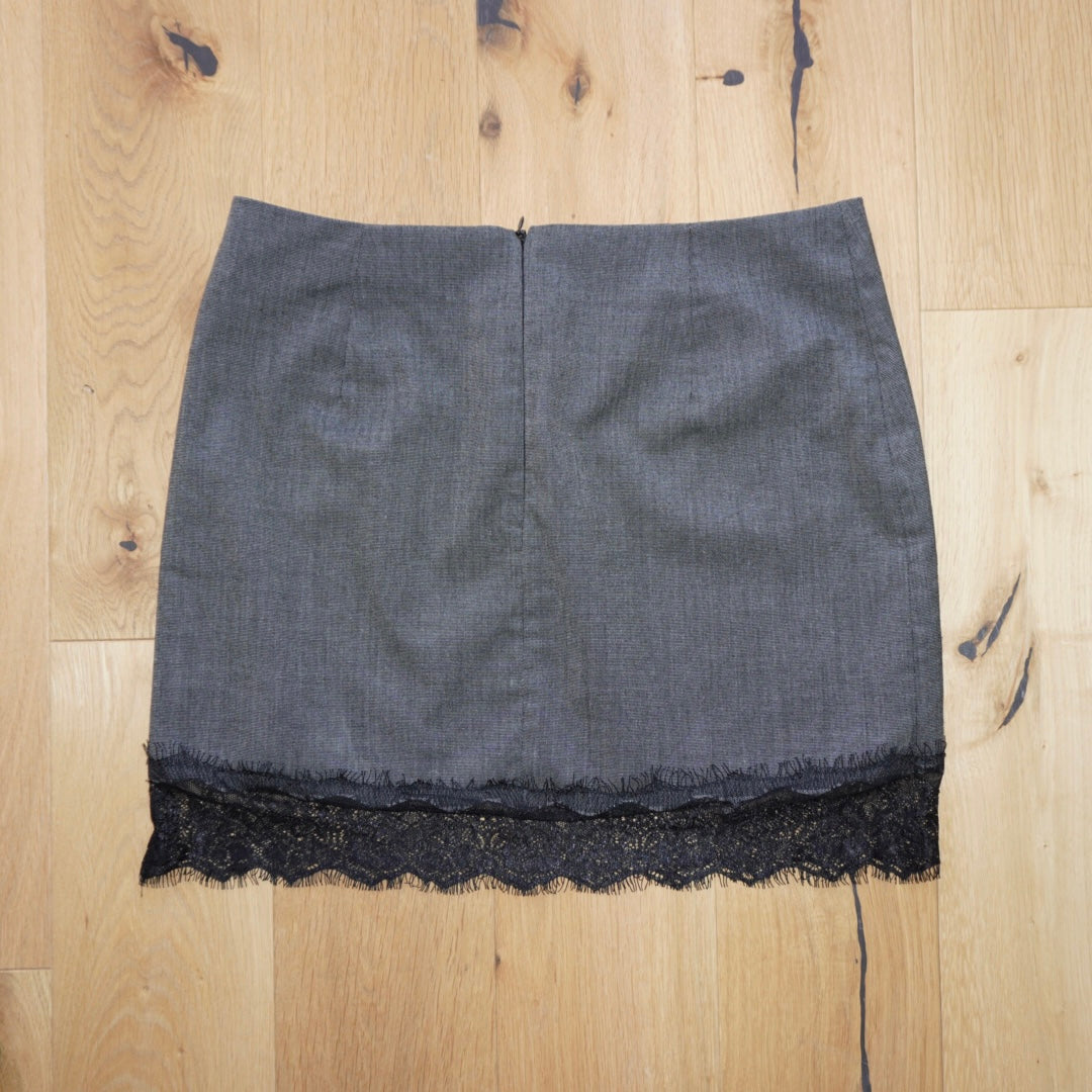 Lace Trim Miniskirt (M)