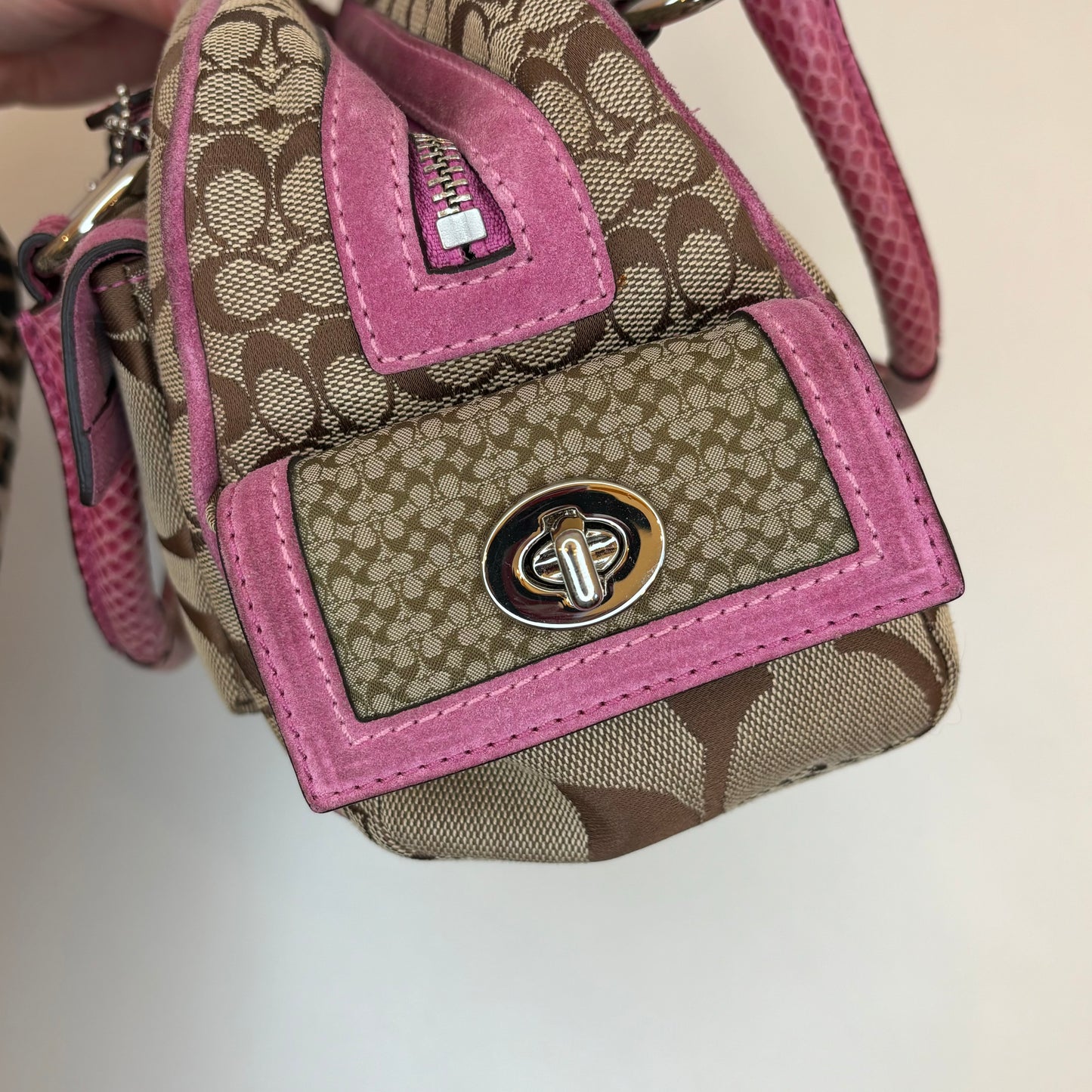 Coach Monogram Croc Purse