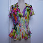 Floral Pleated Blouse (M)