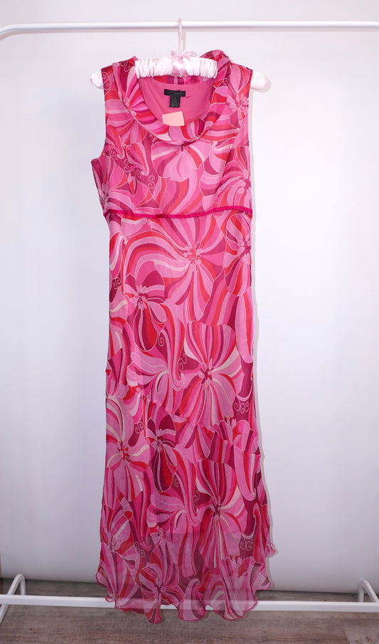 Silk Swirl Dress (S)
