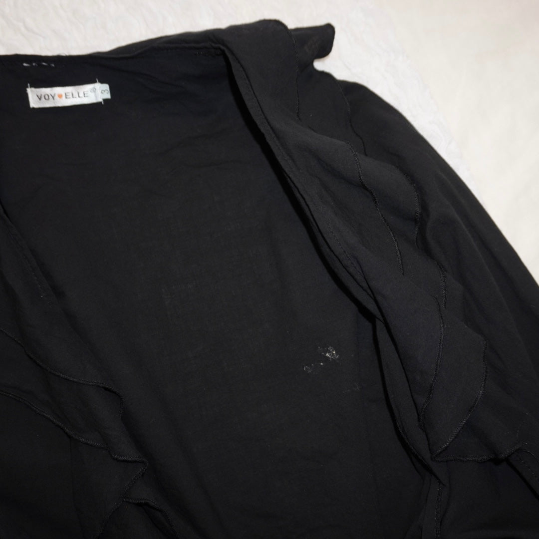 Ruffle Wrap Blouse (XS)