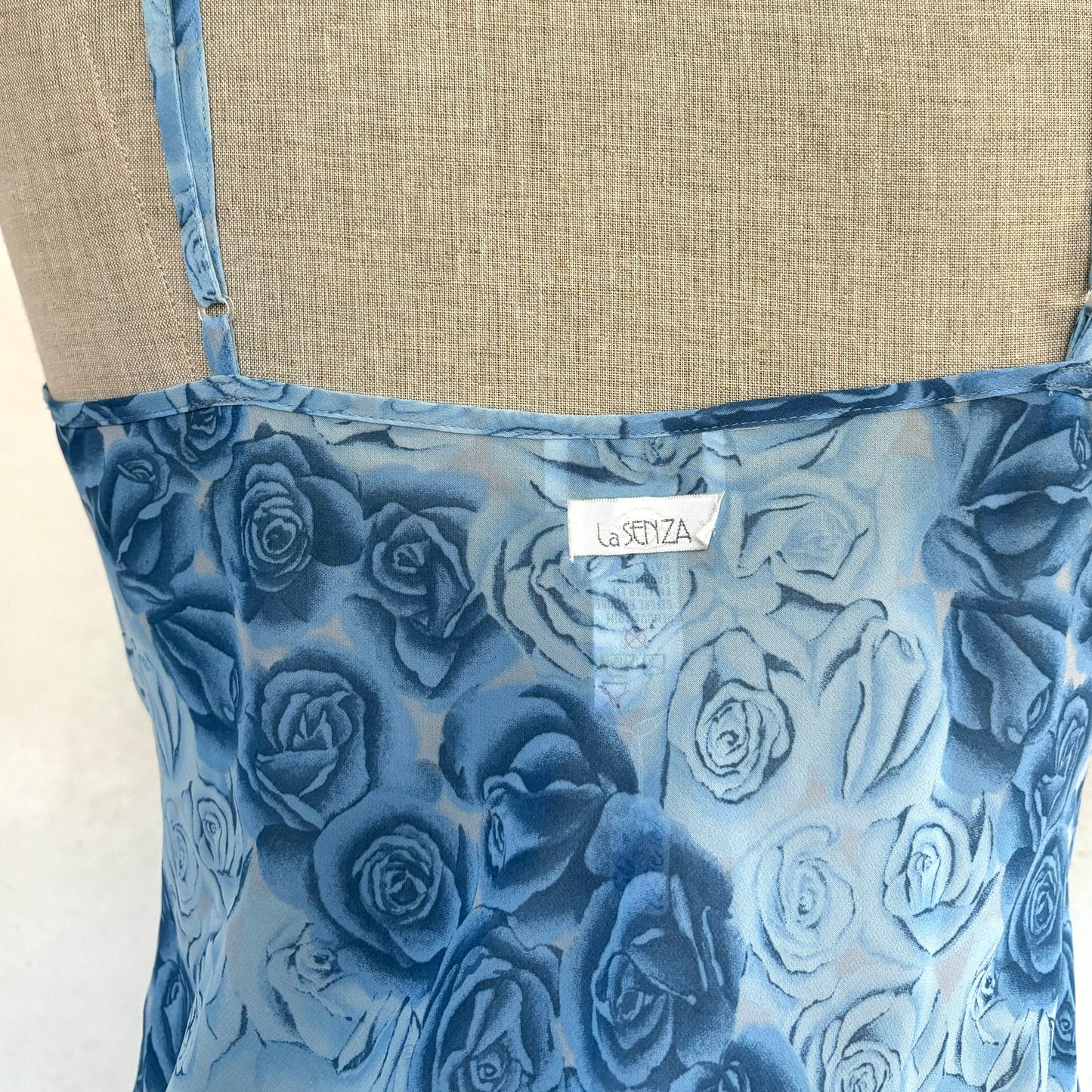 Blue Rose Slip Dress (M)