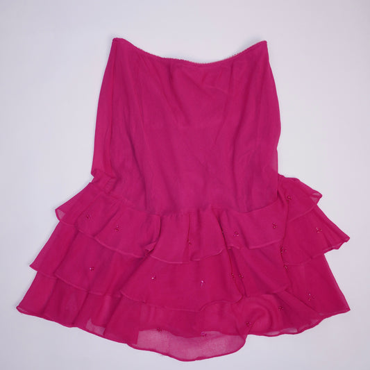 Ruffle sequin skirt (L)