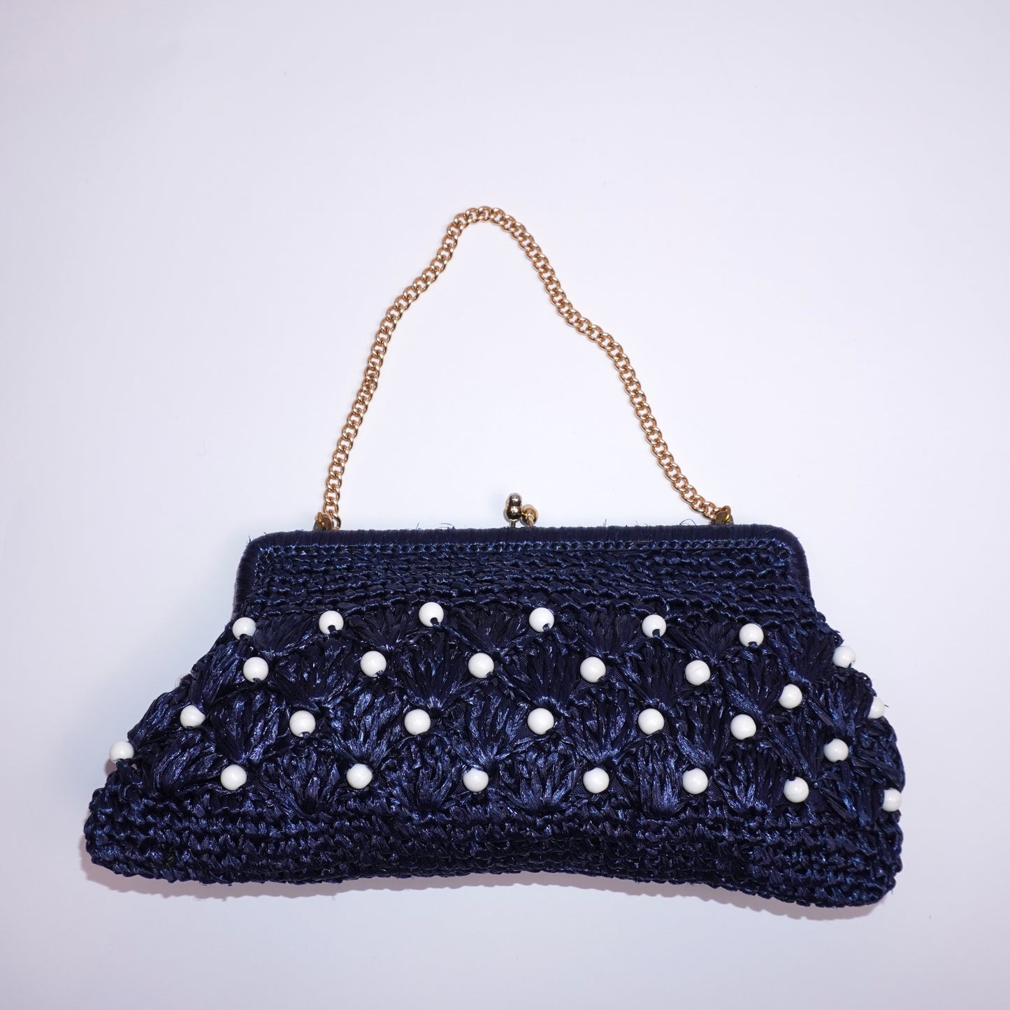 Beaded Rattan Purse