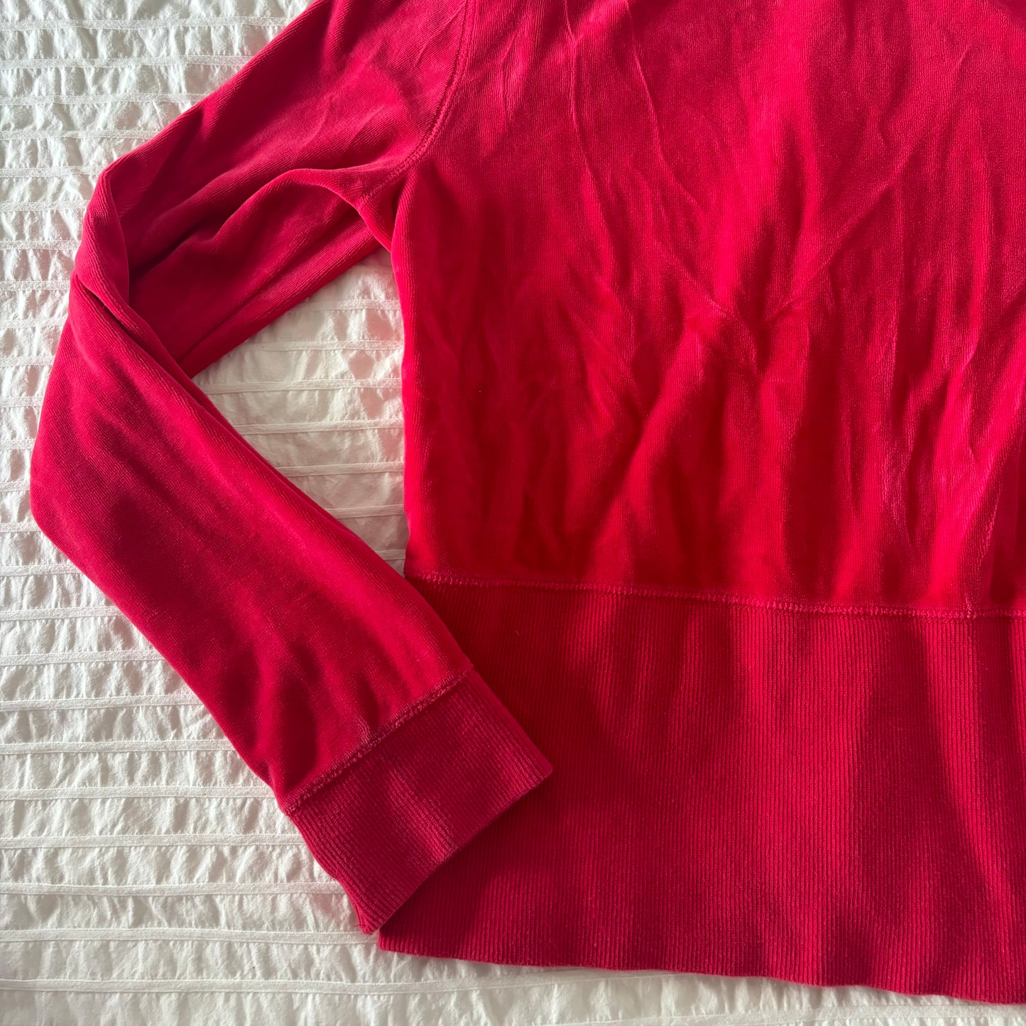 Guess Red Velour Jacket (S/M)