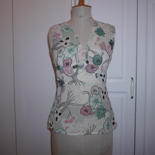 Floral Tie Top (S)
