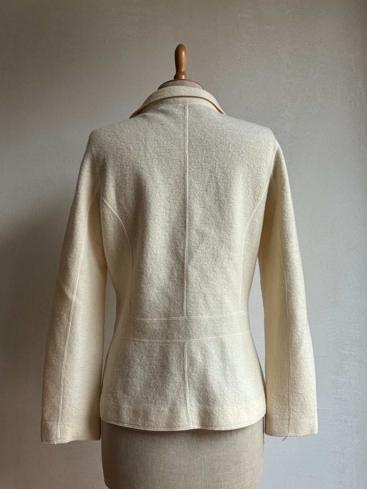 Creme Wool Blazer (M)