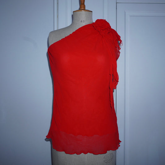 Floral Ruffle Top (XS/S)