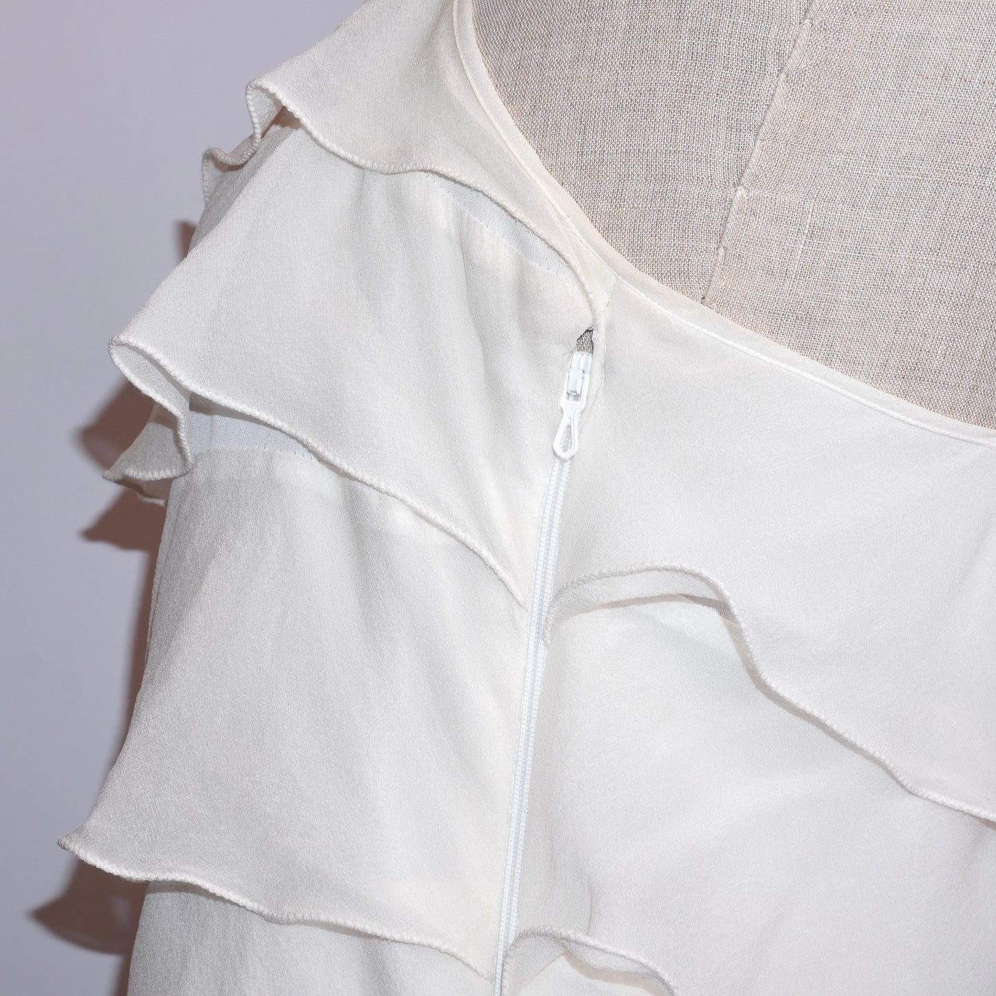 Silk Ruffle Dress (L)