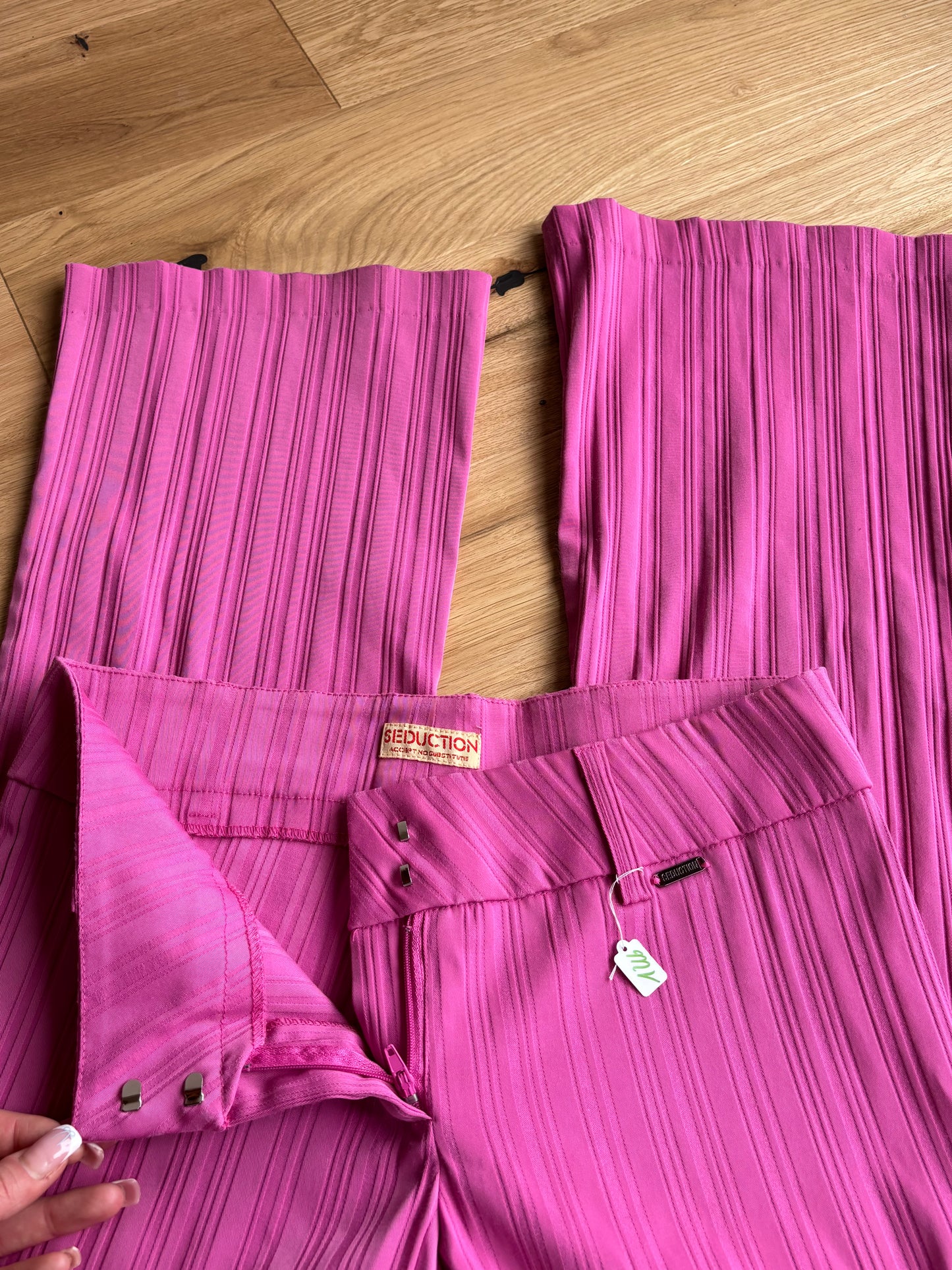 Pink Bootcut Trousers (S)