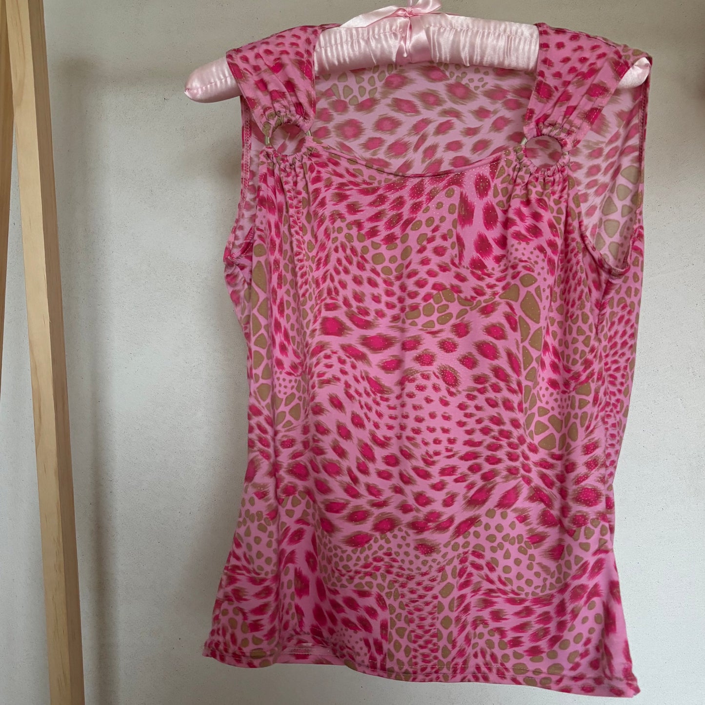 Pink Leopard Top (M)