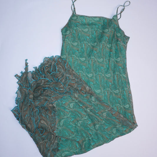 Silk Paisley dress (M)