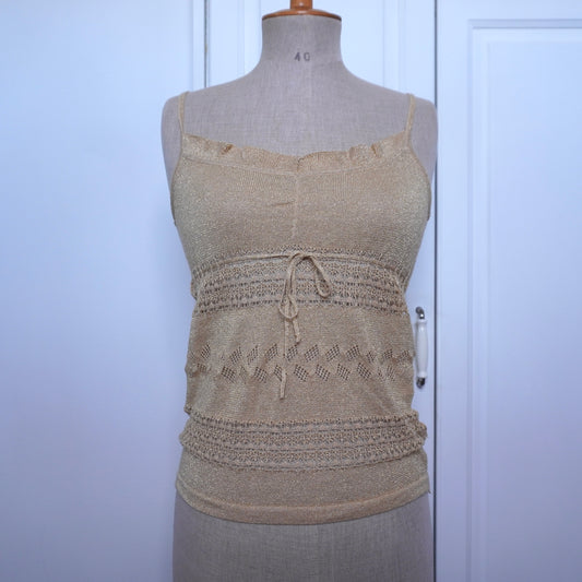 Gold Knit Top (M)