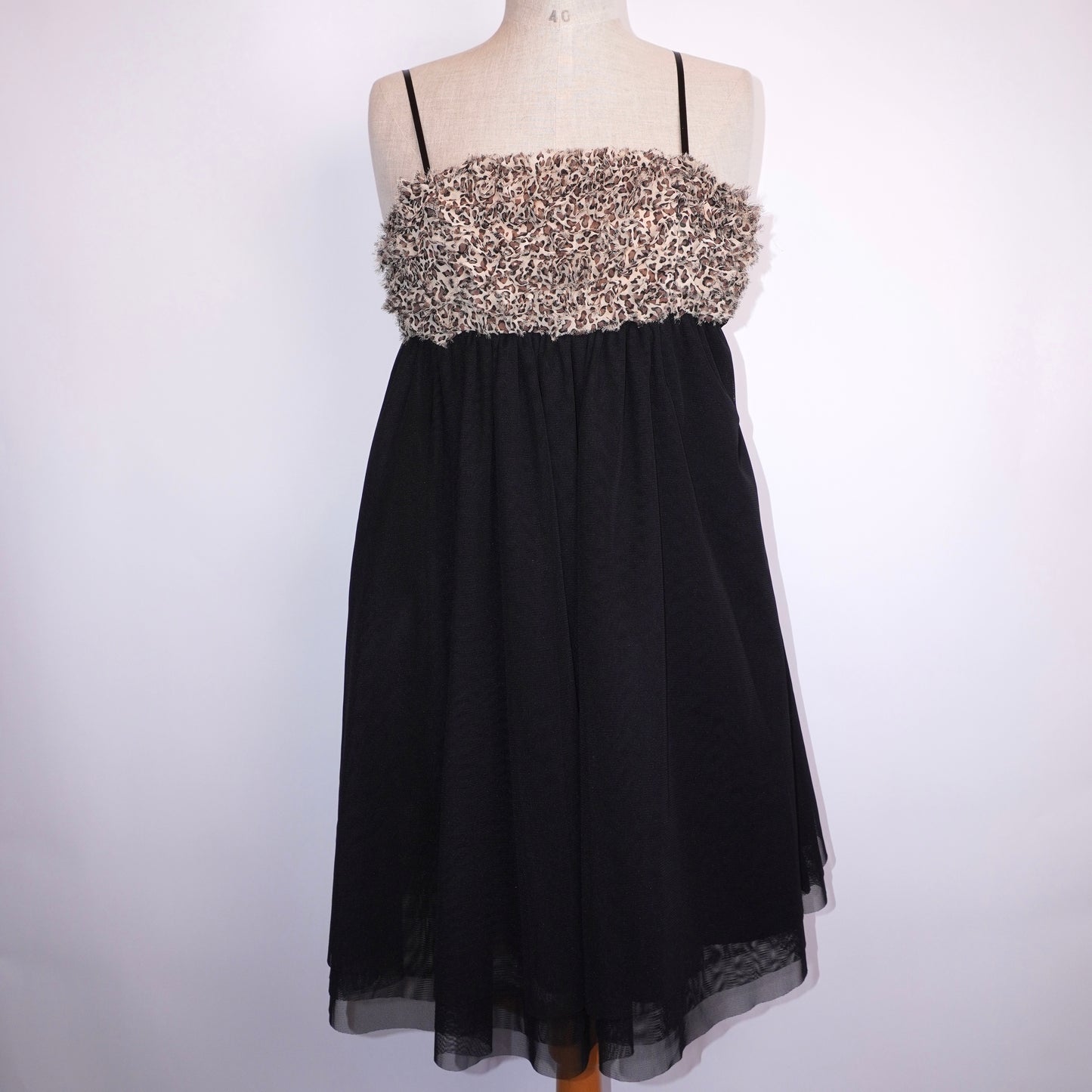 Leopard Ruffle Dress (S)