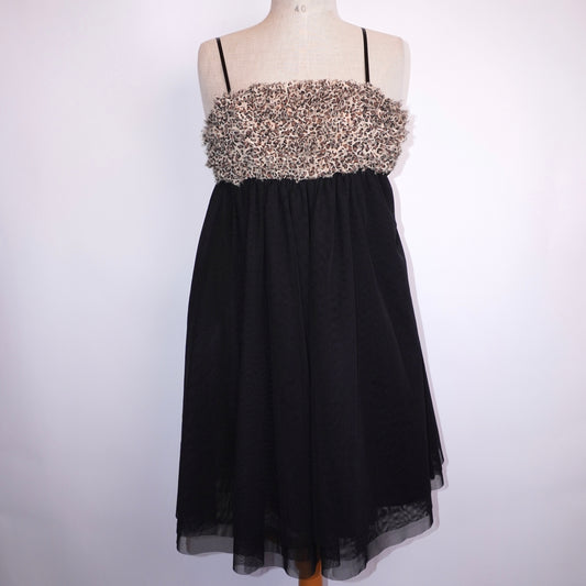 Leopard Ruffle Dress (S)