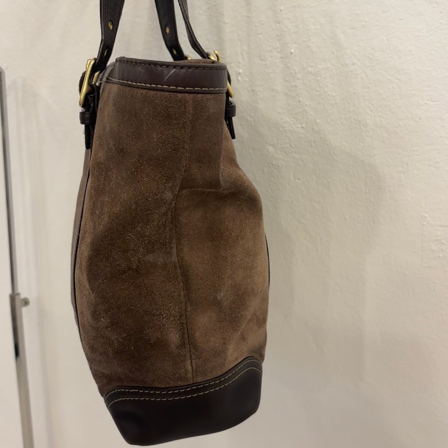 Coach Suede Leather Purse