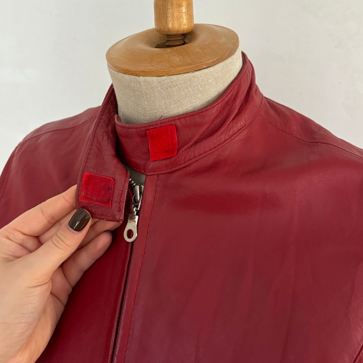 Red Leather Jacket (XS)