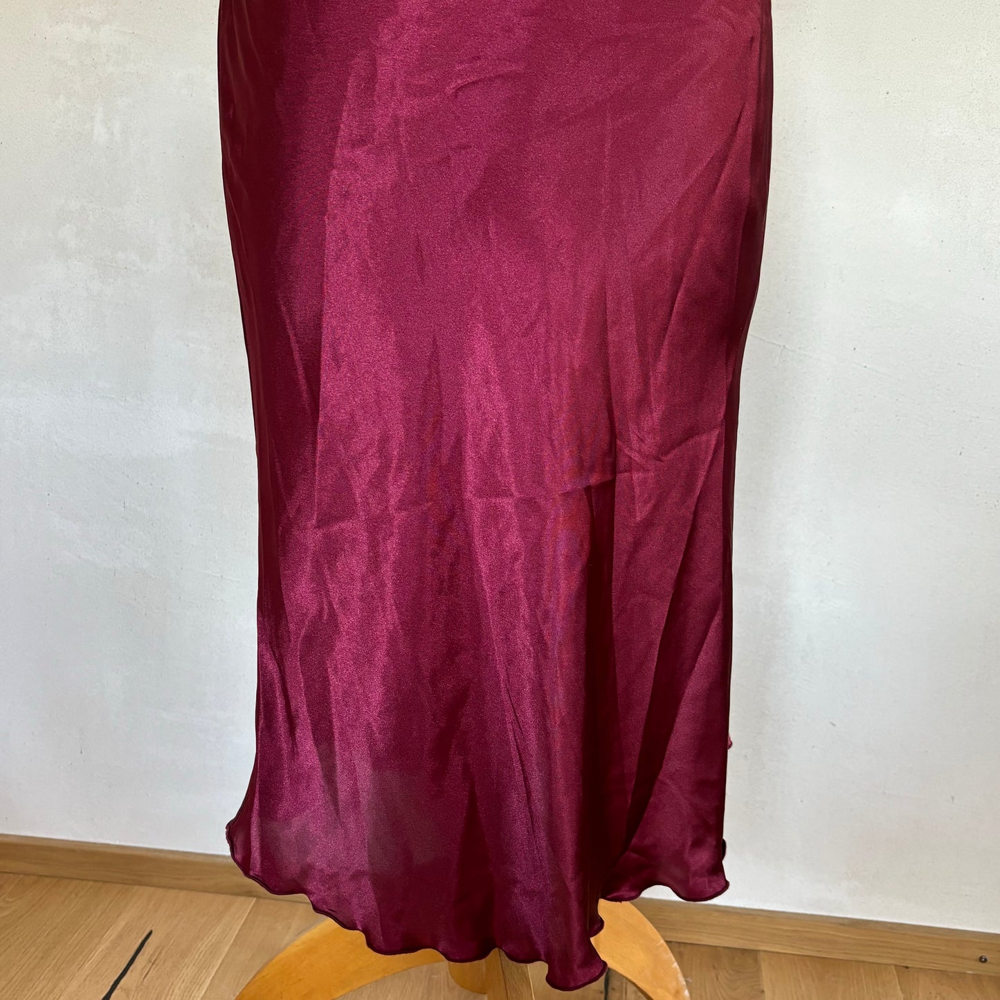 Bebe Satin Maxi Dress (M)