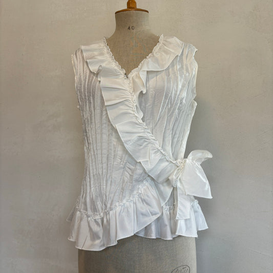 Ruffle Wrap Top (L)
