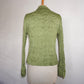 Pleated Ruffle Blouse (L)