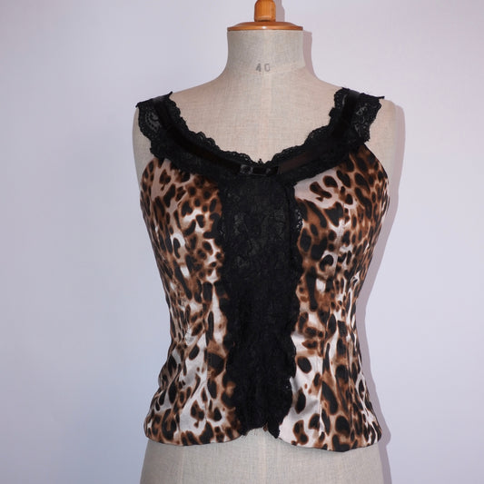 Silk Leopard Top (M)