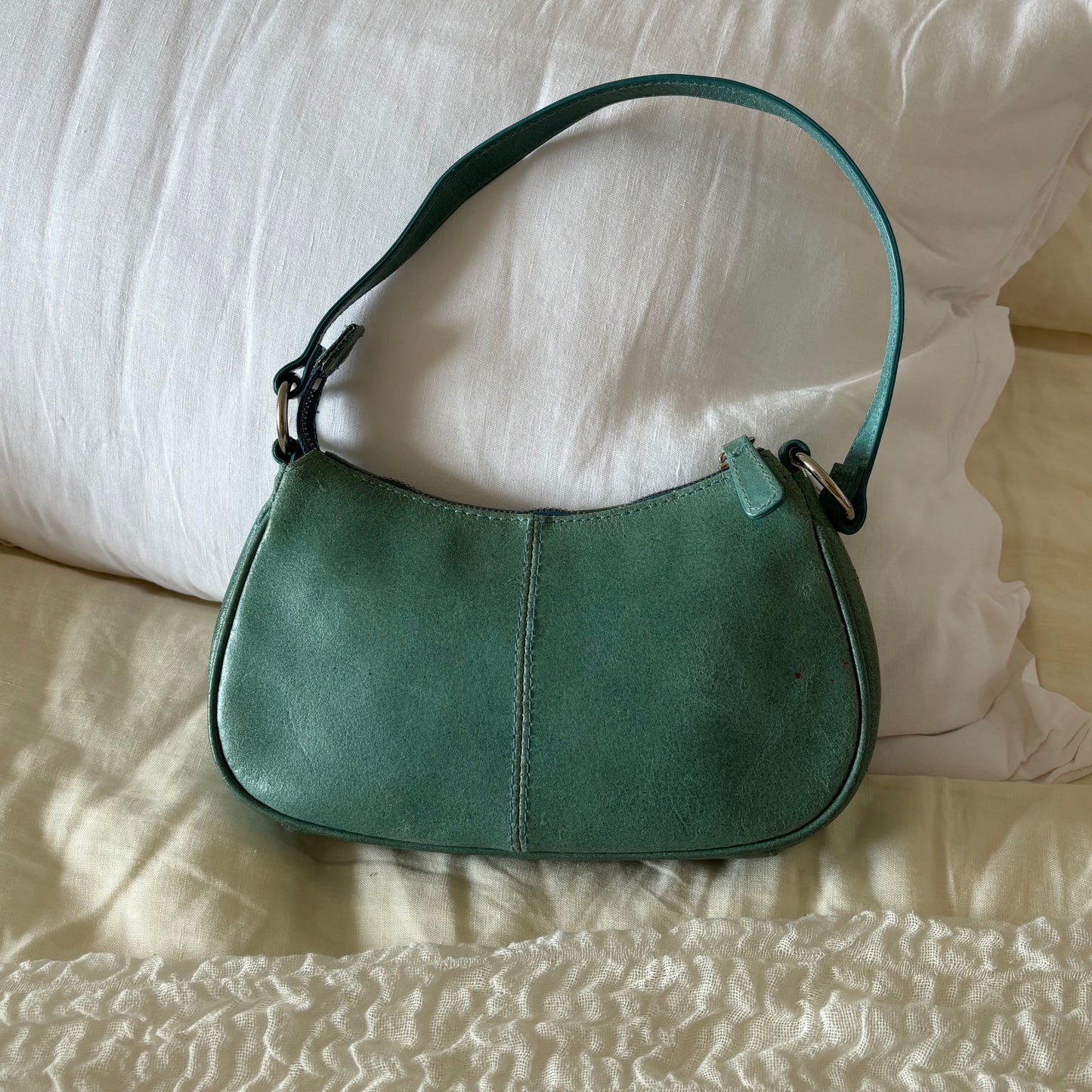 Turquoise Leather Purse