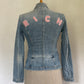 Beaded Denim Blazer (XS)
