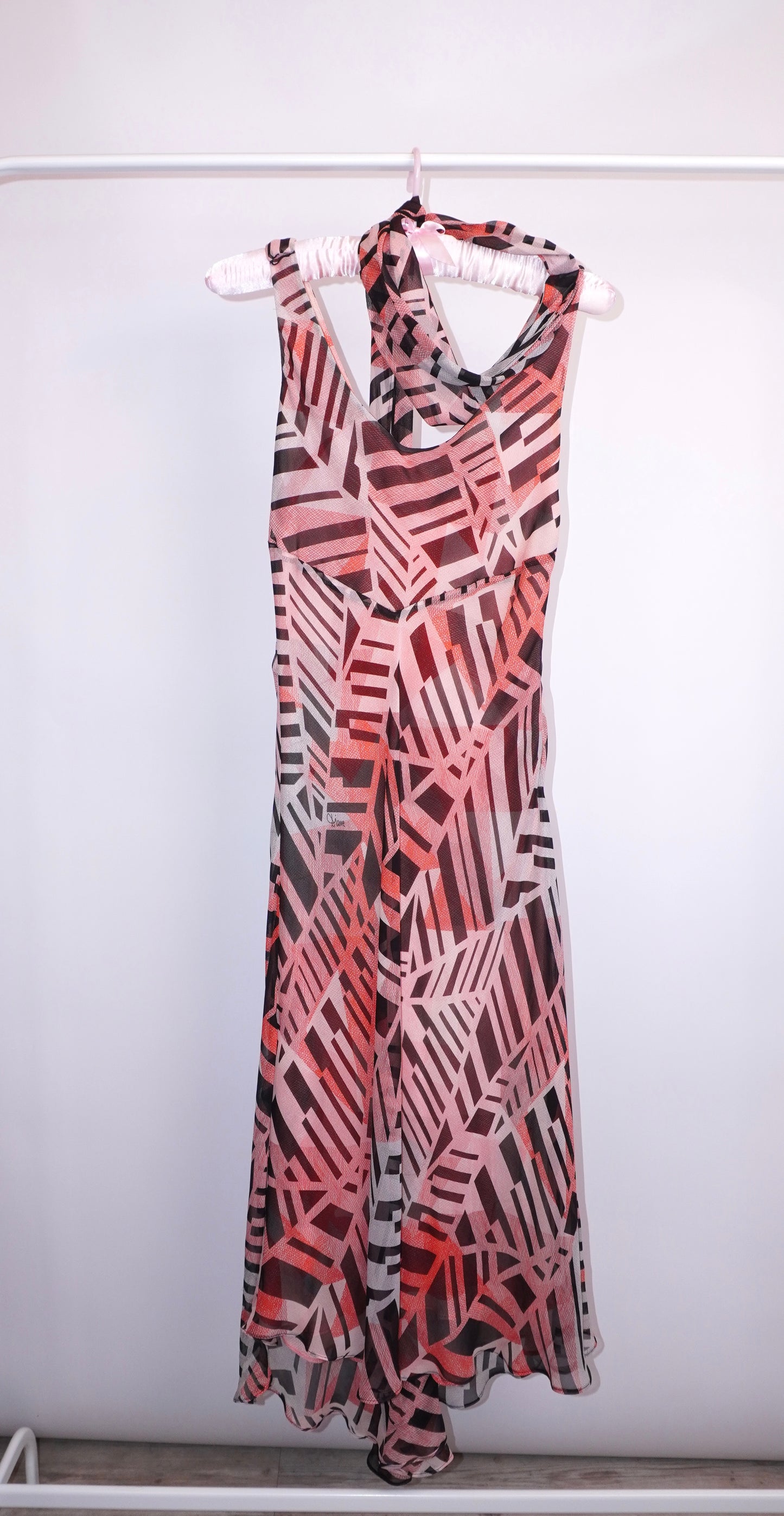 Silk Abstract Dress (S)