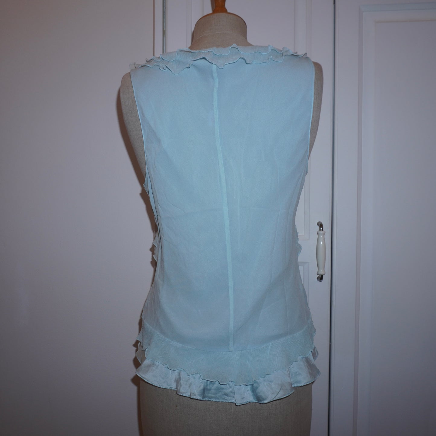 Silk Ruffle Top (L)
