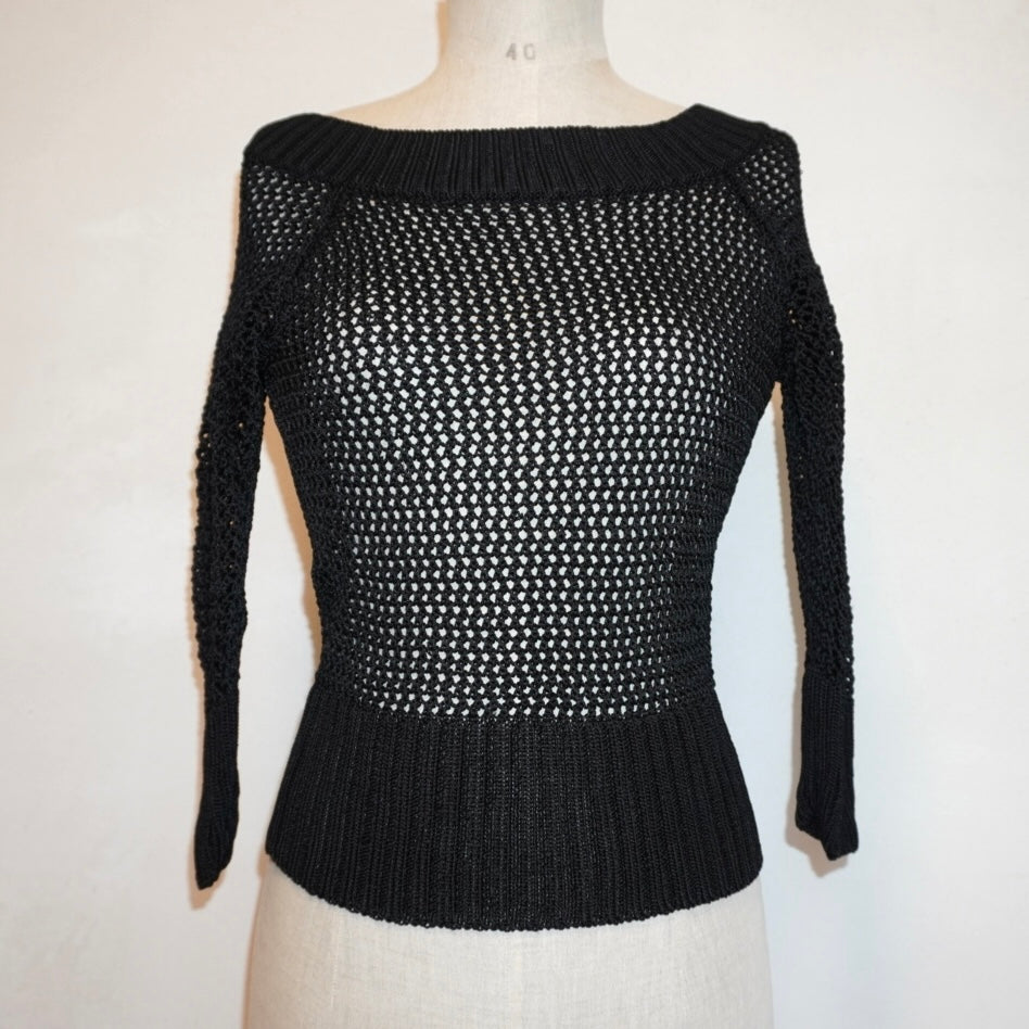 Crochet Longsleeve Top (S)