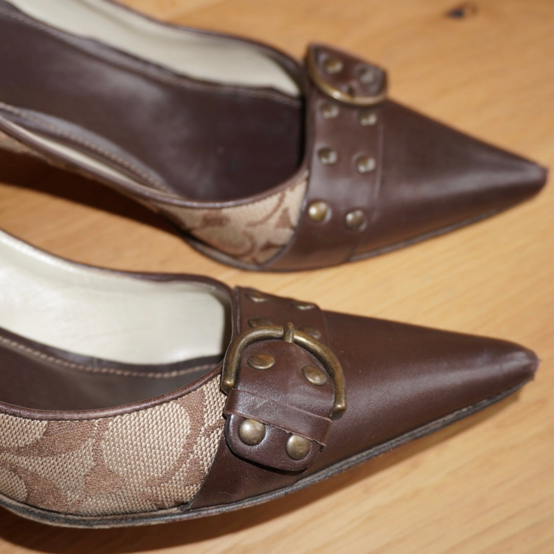 Coach Monogram Heels (38.5)