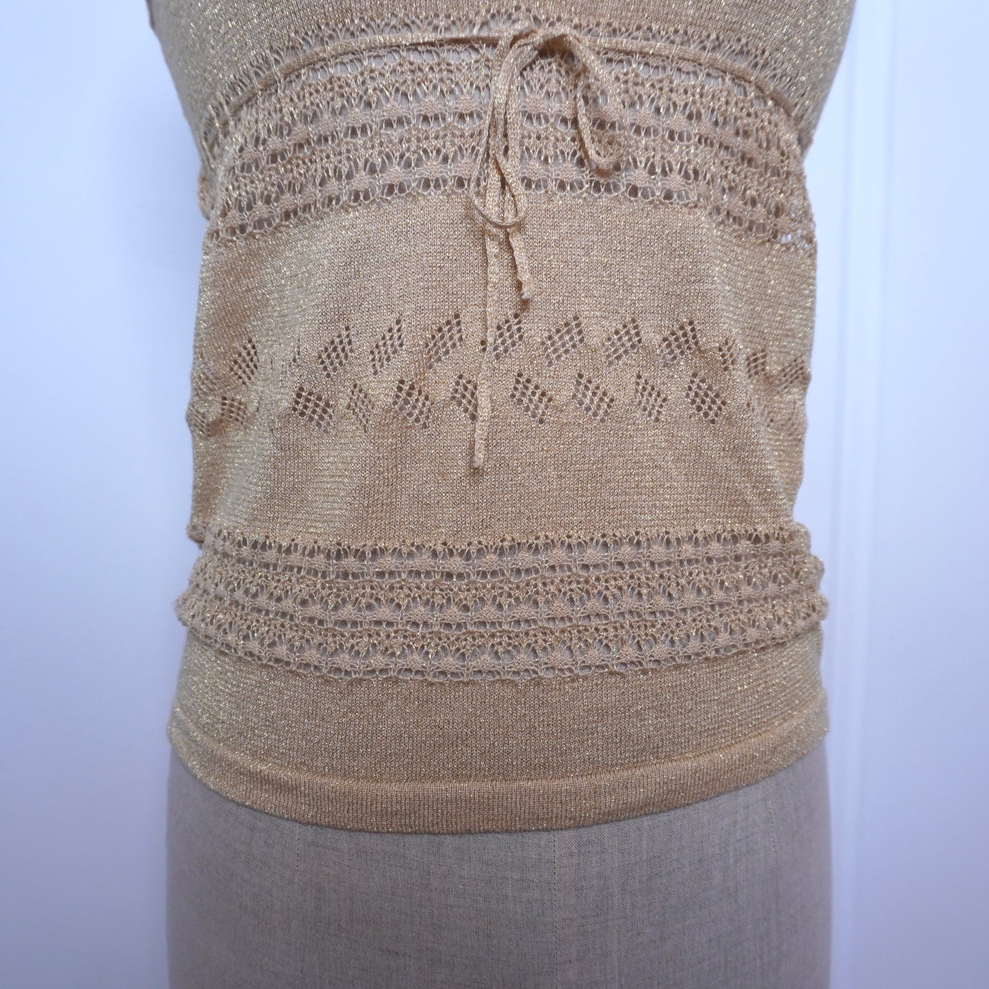 Gold Knit Top (M)