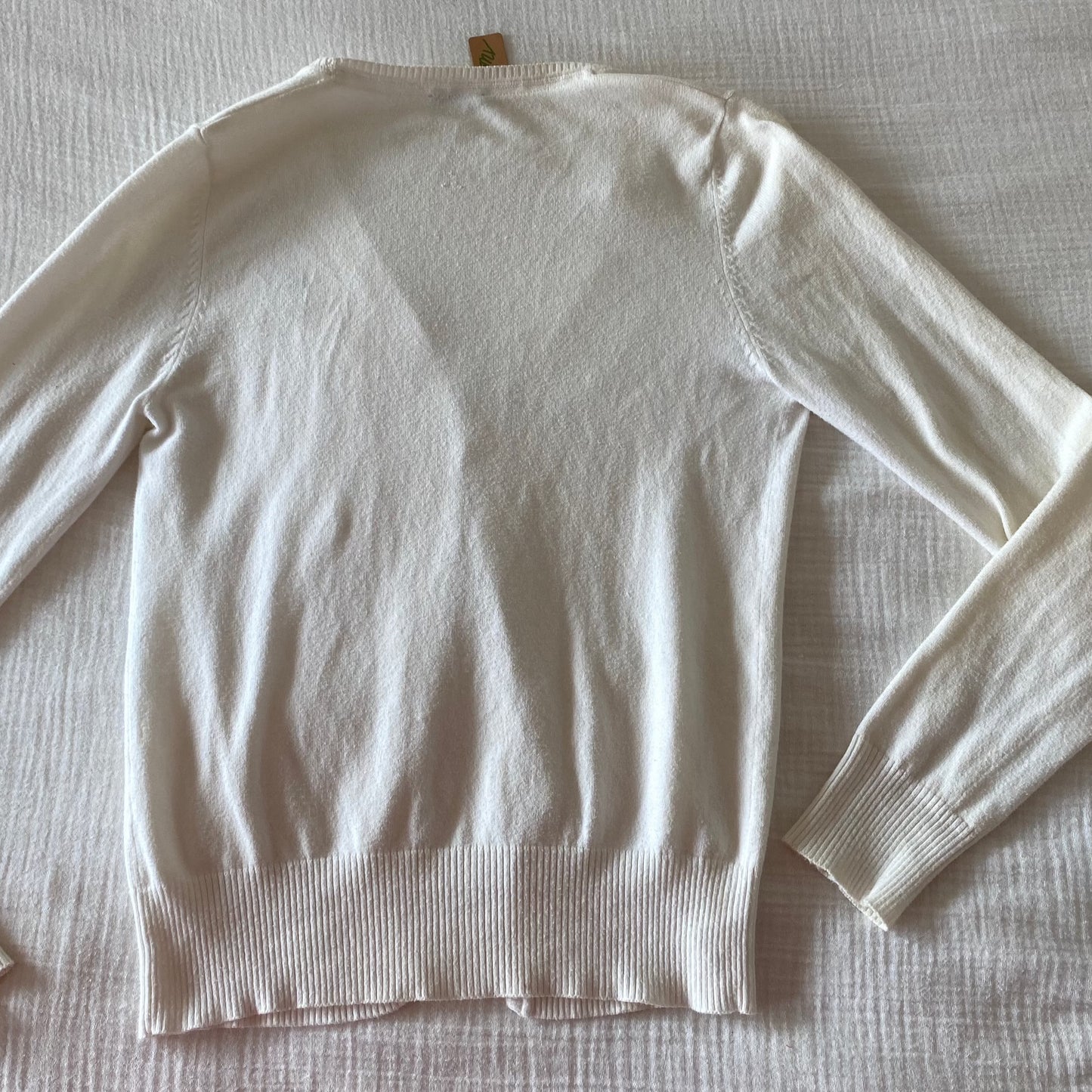 White Benetton Cardigan (S)