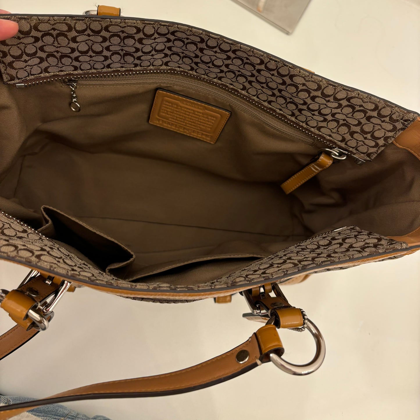 Coach Monogram Tote