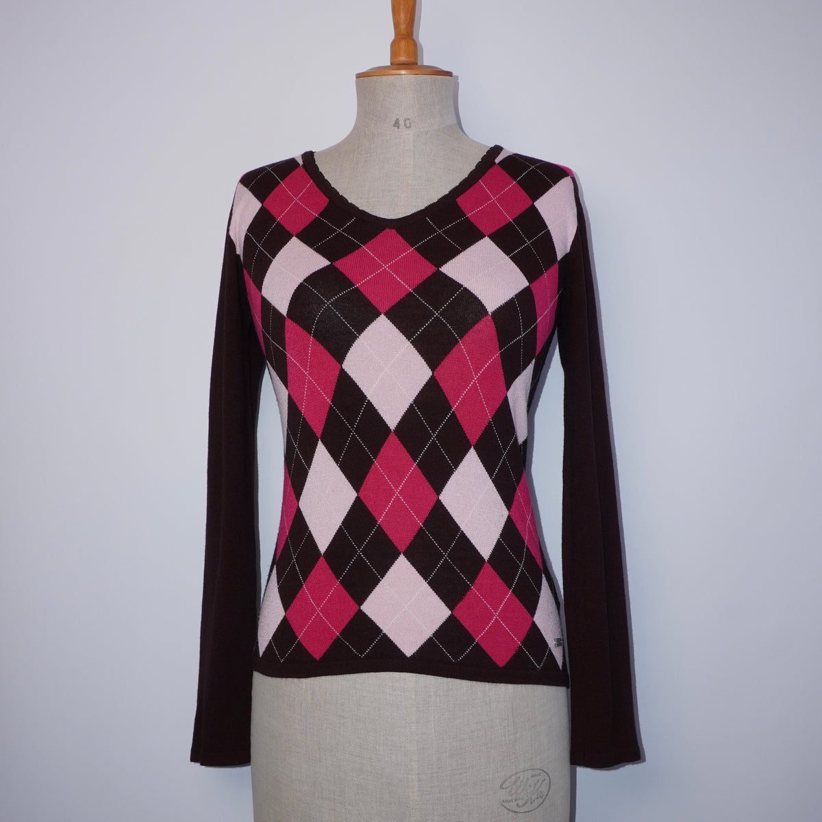 Argyle Knit Sweater