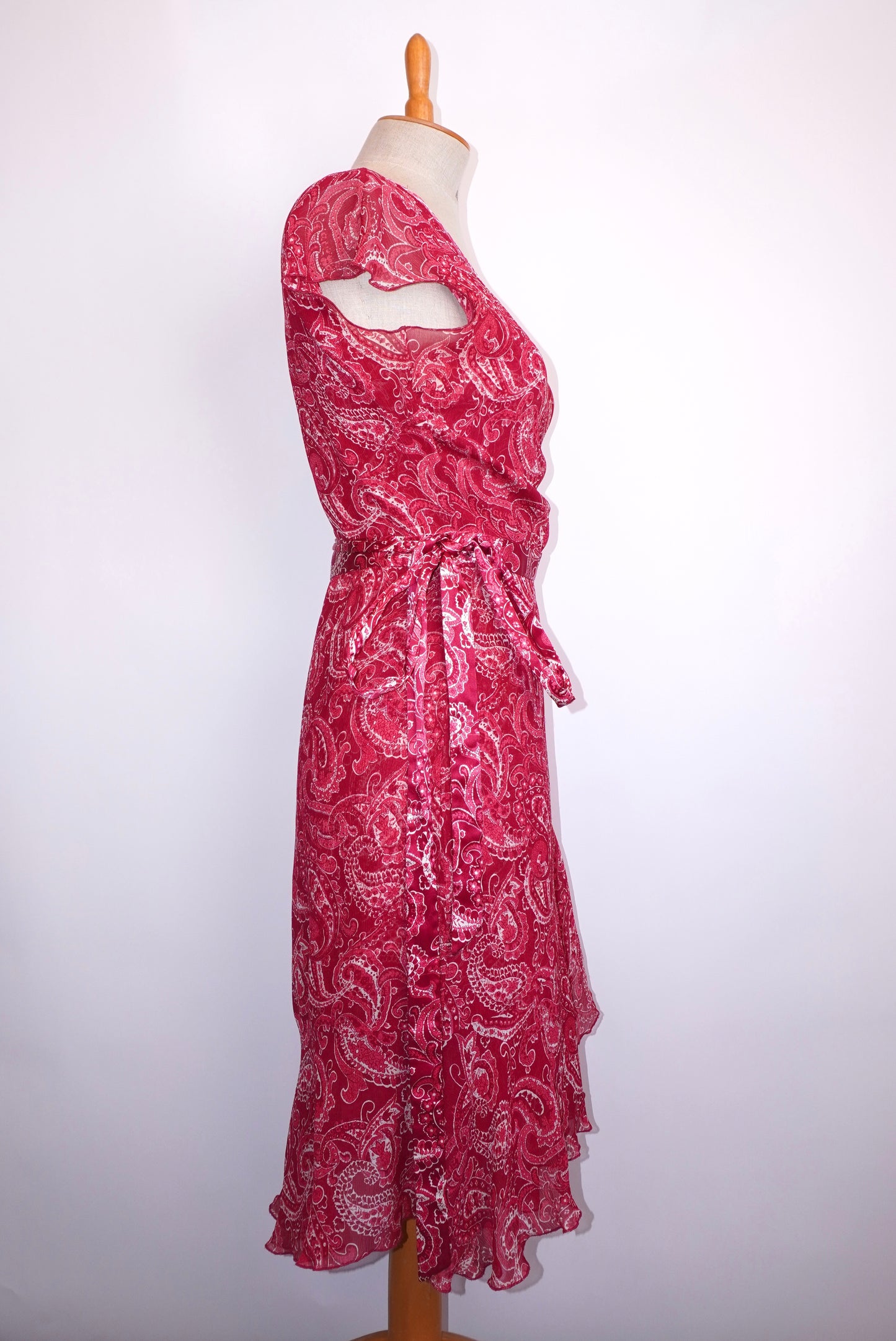 Silk Wrap Dress (S)