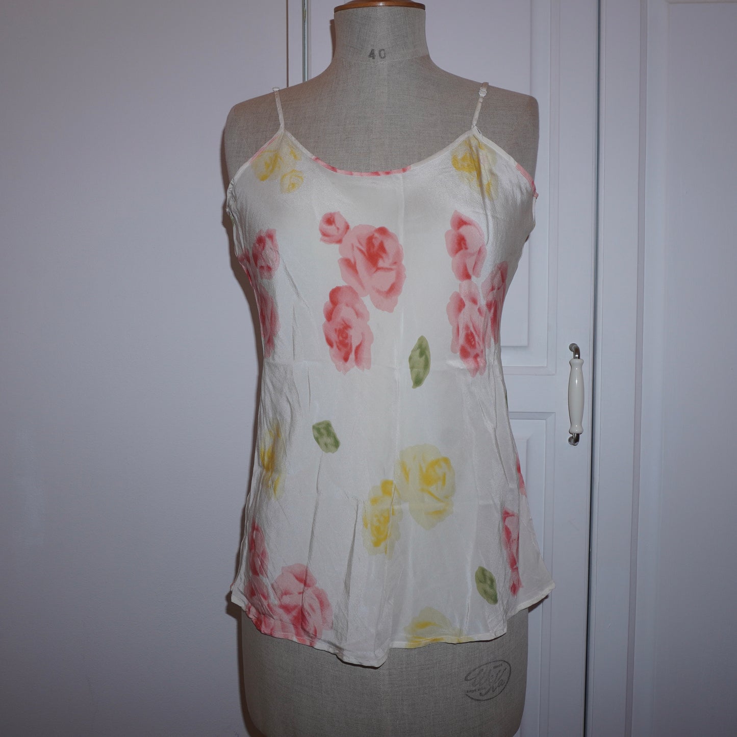 Silk Floral Cami Top (L)