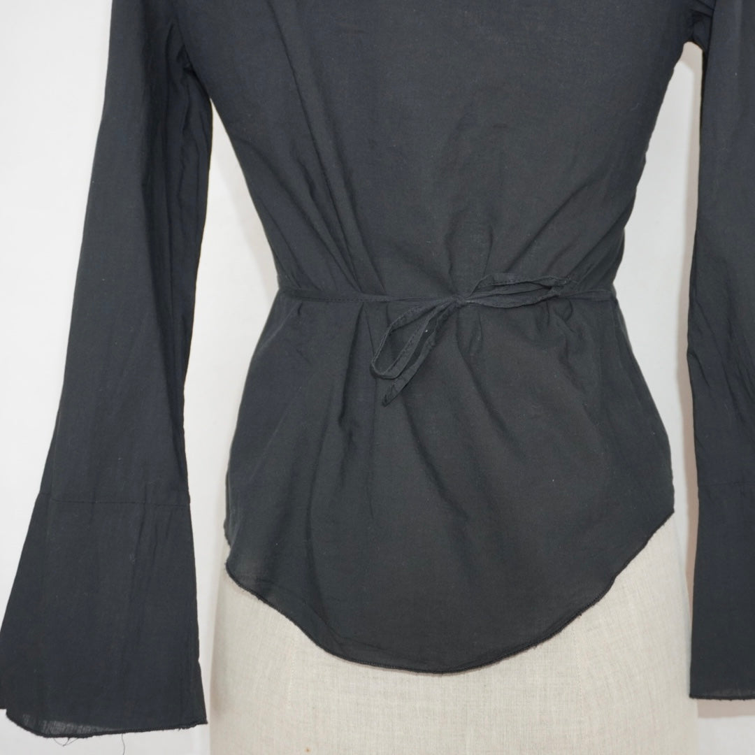 Ruffle Wrap Blouse (XS)