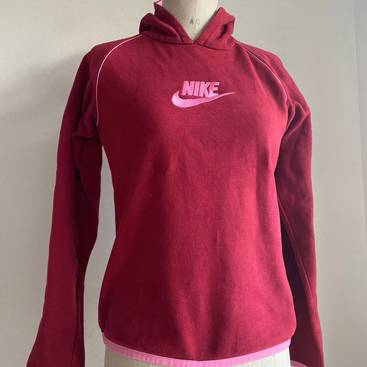 Nike Kapuzenpullover in Rot und Rosa (S)