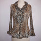 Pleated Ruffle Blouse (M)