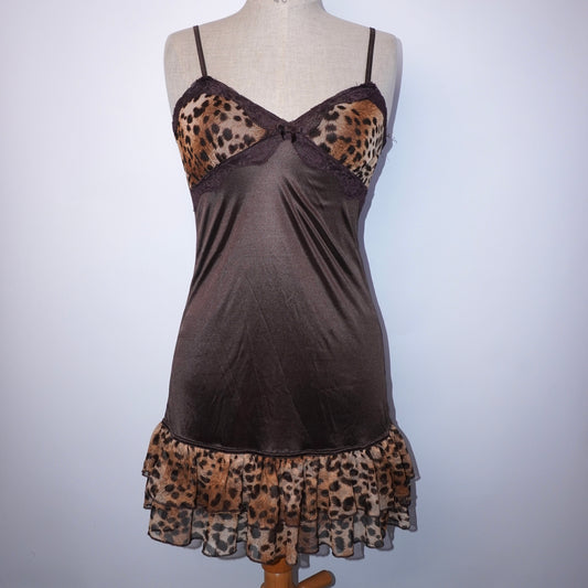 Leopard Ruffle Dress (S)