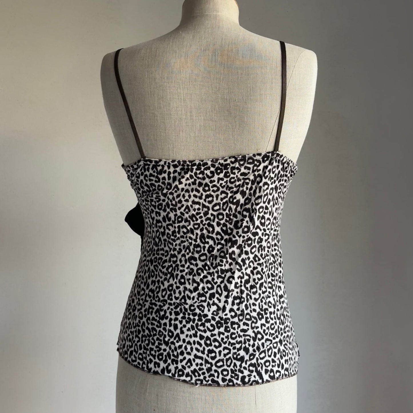 Leopard Print Tie Cami (S)