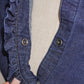 Denim Ruffle Blouse (M)