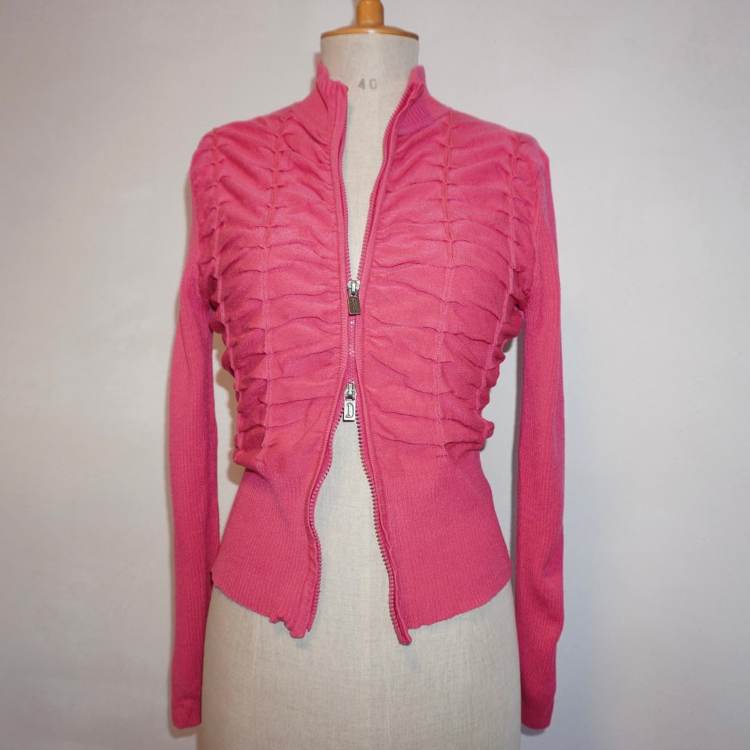 Ruched Zip-up Jacket (M)