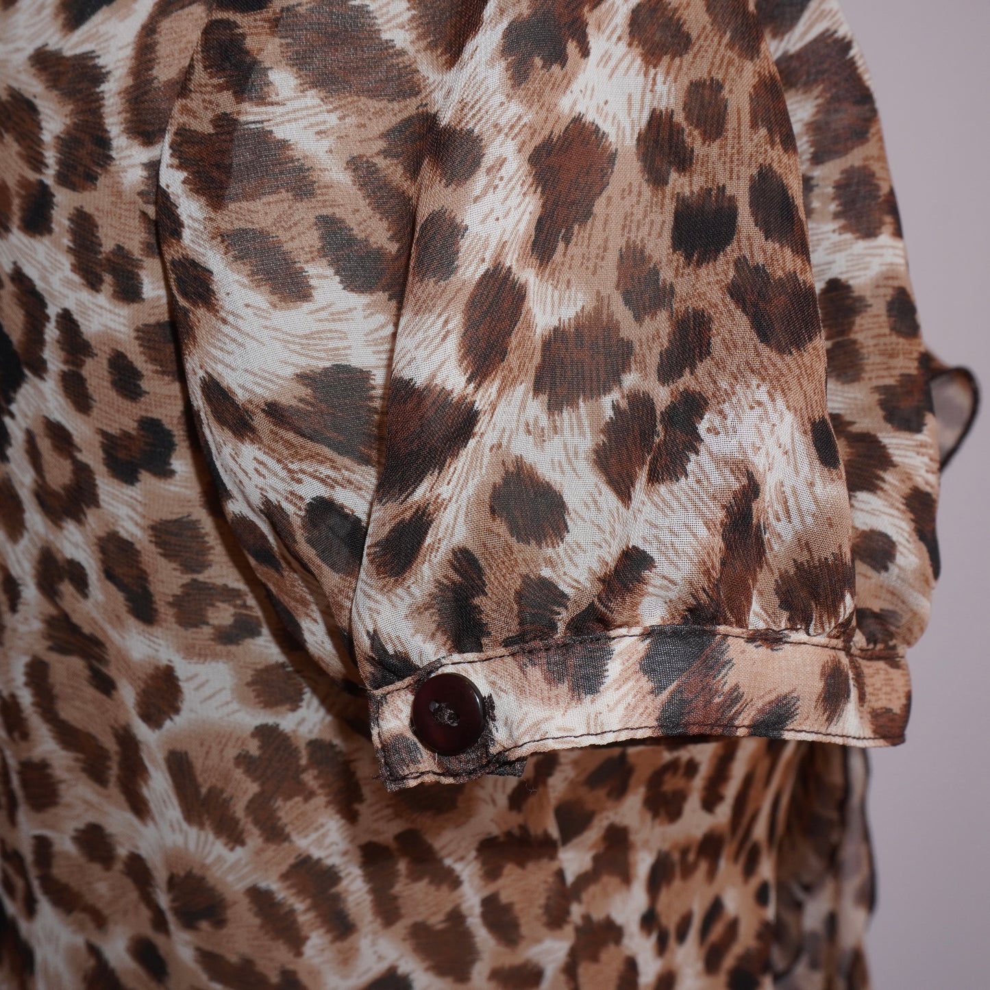 Leopard Ruffle Top (L)